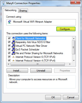 microsoft virtual miniport adapter driver